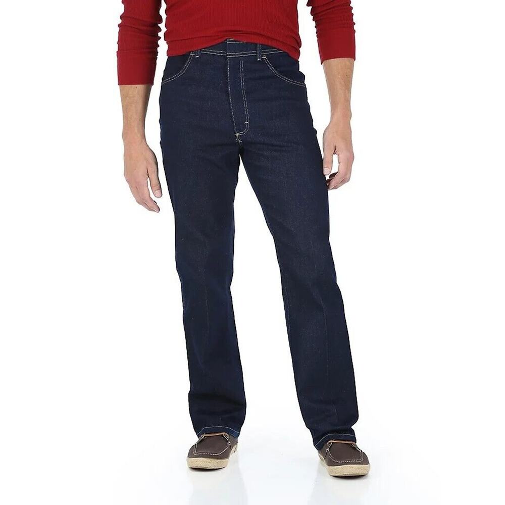 WRANGLER® VINTAGE MEN'S FIVE STAR PREMIUM REGULAR FLEX FIT JEANS Made in USA